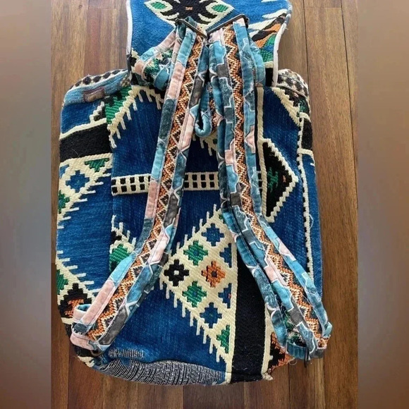 Turkish Kilim boho style backpack bag - Picture 9 of 16